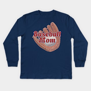 Baseball Mom Kids Long Sleeve T-Shirt